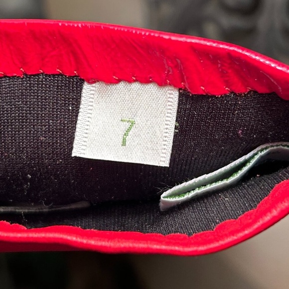 Kate Spade Red Patent Leather Gloves - Picture 5 of 7